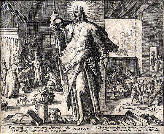 after Goltzius, The Doctor as God the Saviour after Goltzius, The Doctor as God the Saviour
