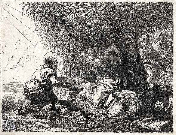 Tiepolo, The Flight into Egypt Tiepolo, The Flight into Egypt