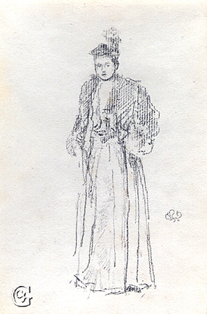 Whistler, Portrait Study: Charlotte R. Williams