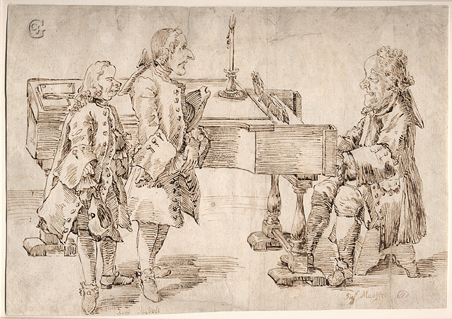 Ghezzi: The Master at the Harpsichord and His Two Disciples