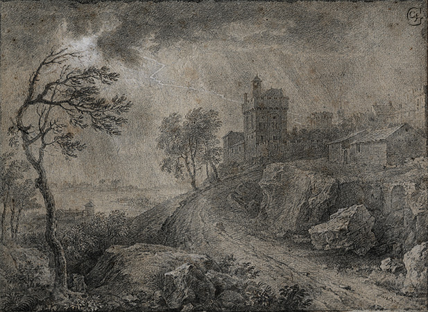 Lantara , Storm over a Village Lantara , Storm over a Village