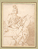 Bolognese School,  Seated Warrior