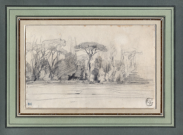 Decamps, Trees at the Villa