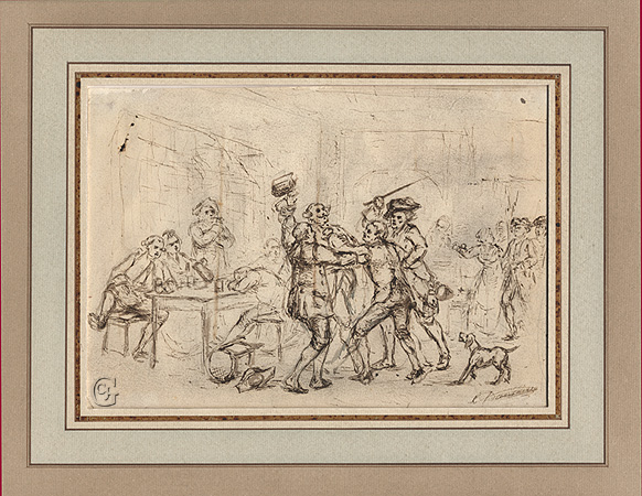 Dansaert , Brawl in a Tavern
