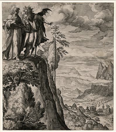 Sadeler, The Temptation of Christ Sadeler, The Temptation of Christ
