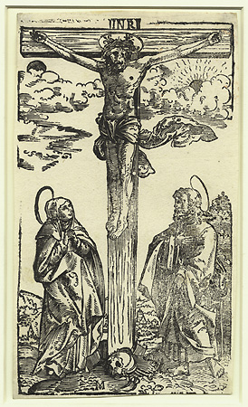 Ostendorfer, Christ on the Cross, with the Virgin and St. John Ostendorfer, Christ on the Cross, with the Virgin and St. John
