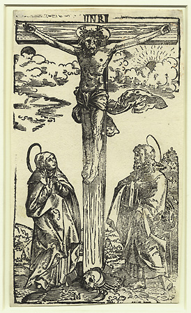 Ostendorfer, Christ on the Cross, with the Virgin and St. John