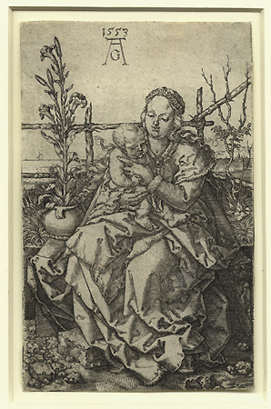 Aldegrever, Madonna and Child Seated on a Grassy Bank