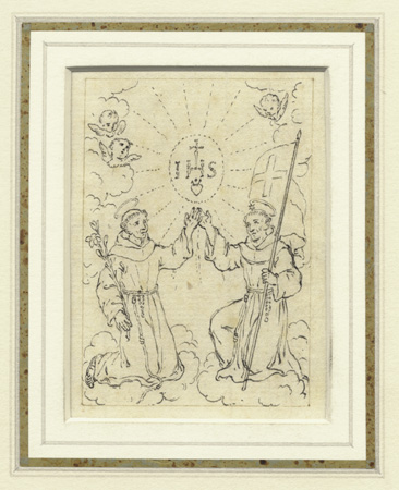 Novelli, Saint Francis and Saint Dominic in the Clouds