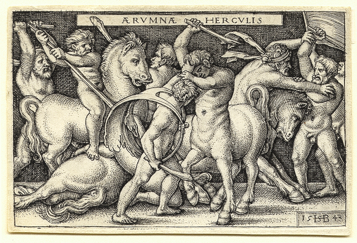 Beham, Hercules Battling Centaurs Beham, Hercules Battling Centaurs