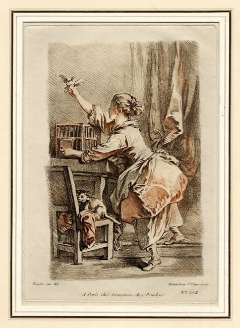 Demarteau, Jeune Fille à la Cage Demarteau, Jeune Fille à la Cage