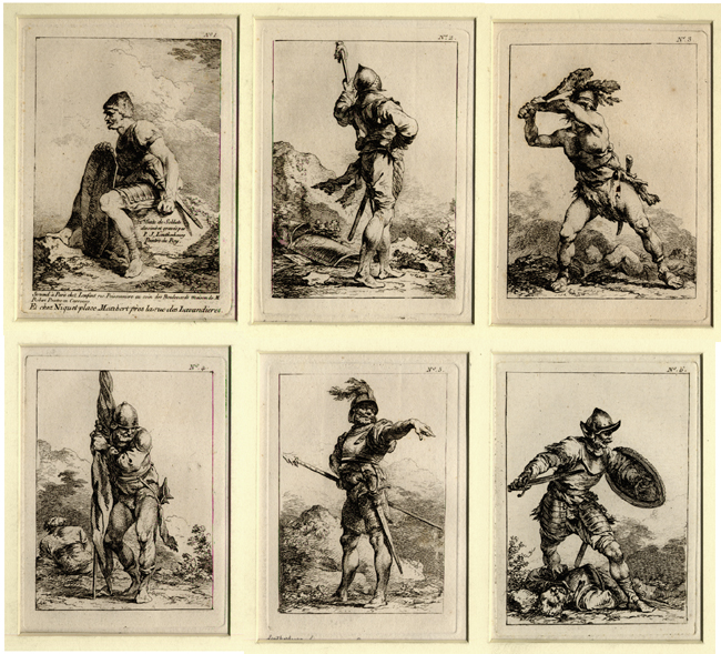 Loutherbourg, 1ére Suite de Soldats (Set of Six)