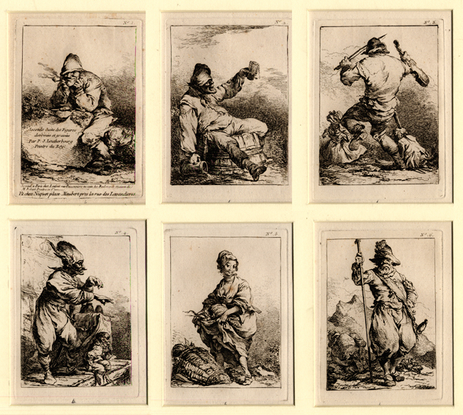 Loutherbourg, 2nde Suite des Figures (Set of Six) Loutherbourg, 2nde Suite des Figures (Set of Six)