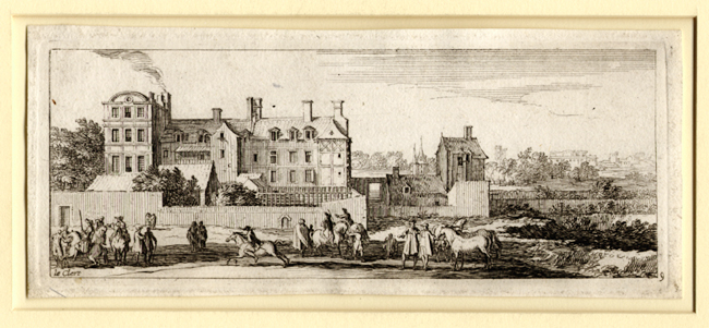Le Clerc, View of a Chateau and Horse Fair 