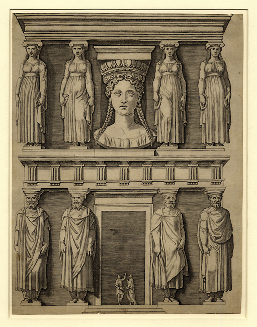 Raimondi, Façade with Caryatids Raimondi, Façade with Caryatids