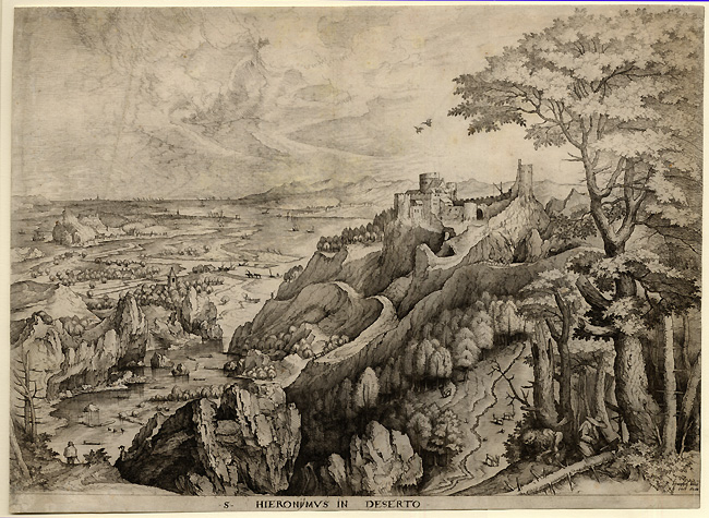 after Brueghel, Saint Jerome after Brueghel, Saint Jerome