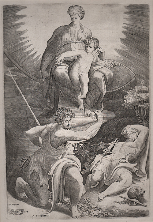 Bonasone, The Vision of St. Jerome Bonasone, The Vision of St. Jerome
