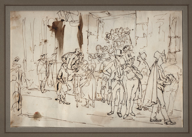 Spanish 19th Century, Street Scene