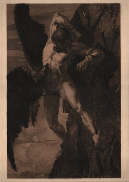 German or Austrian 19th-20th Century, Prometheus Bound German or Austrian 19th-20th Century, Prometheus Bound