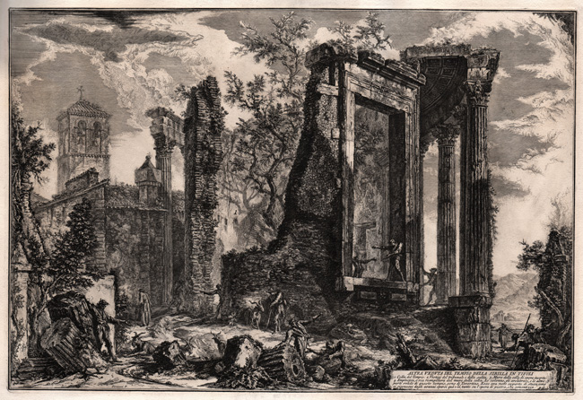 Piranesi, A View of the Temple Piranesi, A View of the Temple