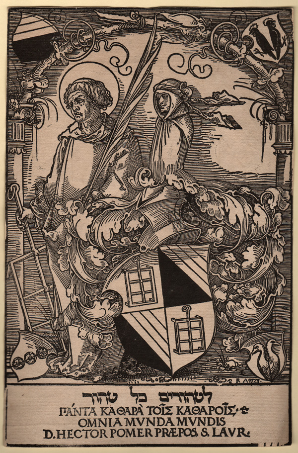Beham or Dürer, Bookplate Beham or Dürer, Bookplate