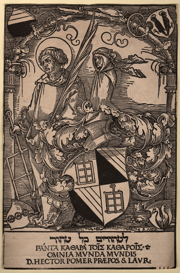 Beham or Dürer, Bookplate