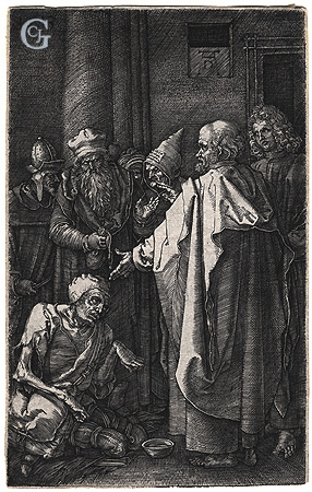 Dürer, Peter and John Healing the Cripple Dürer, Peter and John Healing the Cripple