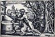 Beham, Hercules with Nemean Lion