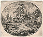 Everdingen, Round Landscape with a Wooden Bridge