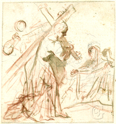 Giordano, Christ & Veronica on the Road to Calvary