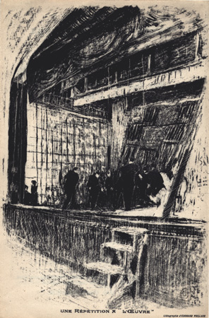 Vuillard, Une Répétition a ''L'Oeuvre''