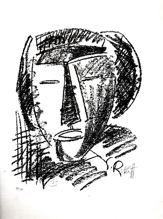 Schmidt-Rottluff, Frauenkopf