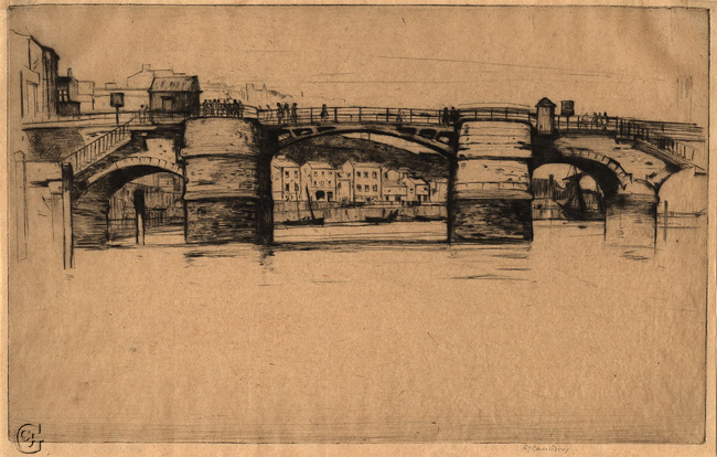 Cameron: Old Bridge, Whitby Cameron: Old Bridge, Whitby