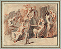 Heemskerck,  Peasants Drinking