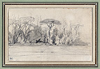 Decamps, Trees at the Villa