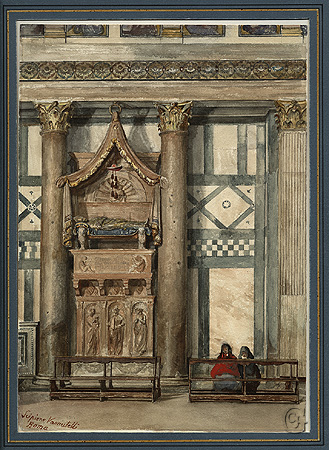Vannutelli, Two Women Seated in a Church Vannutelli, Two Women Seated in a Church