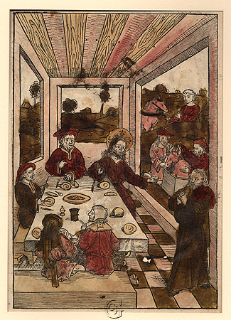 Wolgemut , Christ Heals a Man Wolgemut , Christ Heals a Man