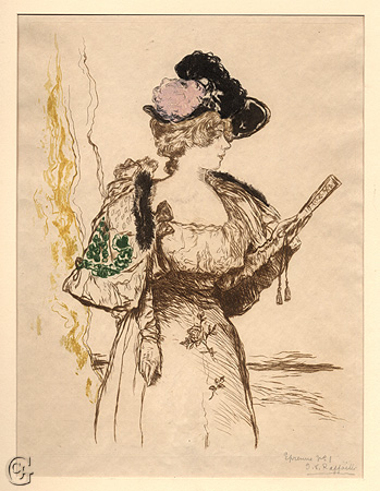 Raffaëlli, L'Actrice en Scène