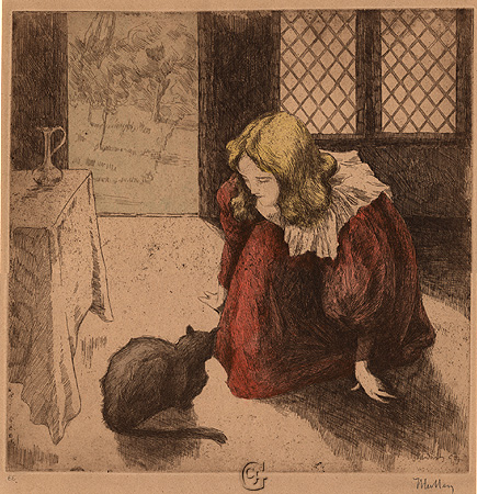 Müller, Interno (Young Girl with Cat)