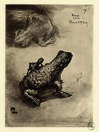 Japonisme: Crapaud Bronze