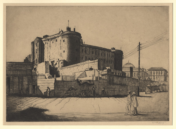 NAPLES: Strang, Castel Nuovo