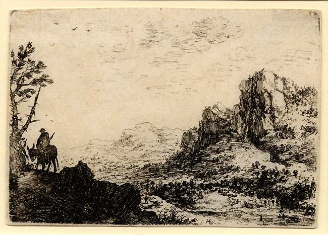 Saftleven, Landscape with a Man Saftleven, Landscape with a Man