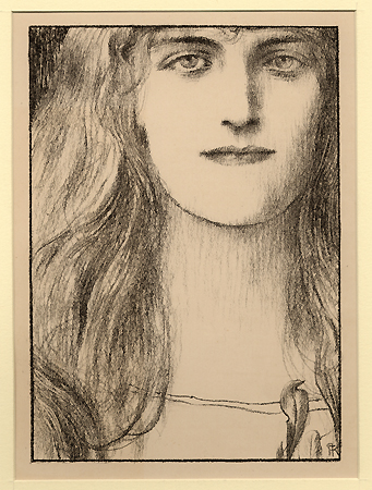Khnopff, Une Tête de Face 