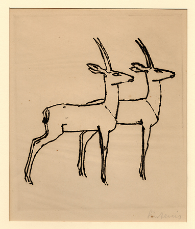 Sintenis, Two Gazelles Sintenis, Two Gazelles