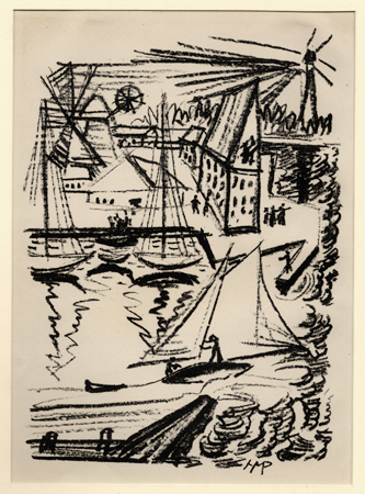 Pechstein, Hafen auf Fehmarn Pechstein, Hafen auf Fehmarn