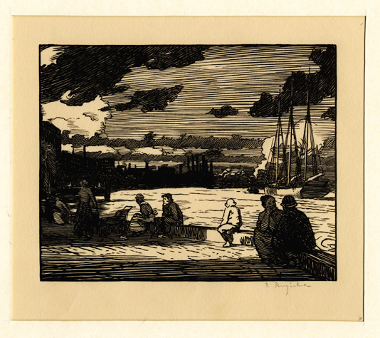 Ruzicka: East River, Evening