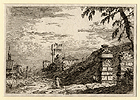 Canaletto, Landscape with a Tower 