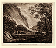 Cooper, Mountainous Landscape with a Herd on the Move