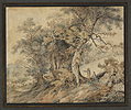 Robertson, Cowherds and Cattle by a Stand of Trees 