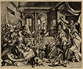 Sadeler, Allegory of Opulence, Fornication and Stupidity